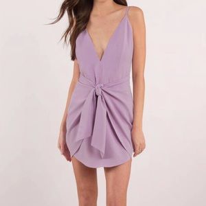 Tobi “Oh Baby Lavender Tie Bodycon Dress” Size M